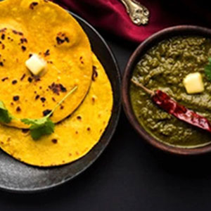 Makki ki Roti with Saag